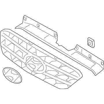 Hyundai 86350-2M000 Radiator Grille Assembly