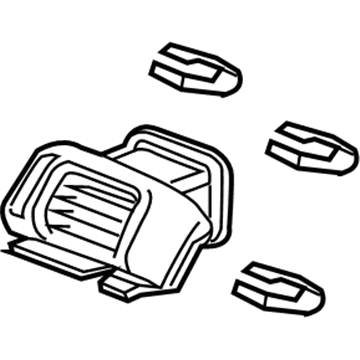 Honda 77620-TG7-A01ZB Outlet Assy., R. Side *NH900L* (DEEP BLACK)