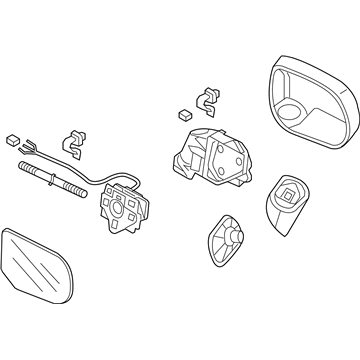 Honda 76250-SNE-A32 Mirror Assembly, Driver Side Door