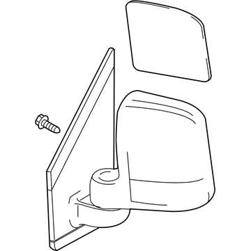 Ford BT1Z-17683-B Mirror Assembly