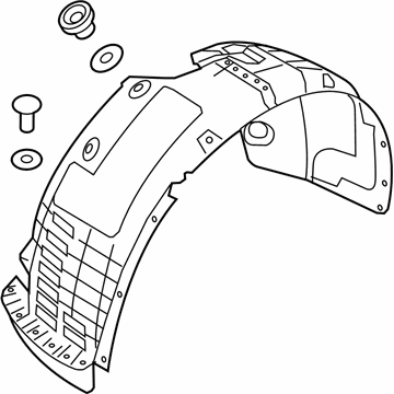 Kia 86812D9000 Guard Assembly-Front Wheel