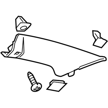 GM 10368120 Molding Asm-Windshield Garnish *Gray