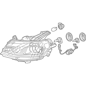 GM 84244102 Composite Headlamp