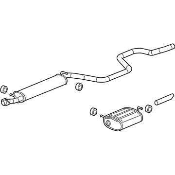 GM 15828658 Muffler & Pipe