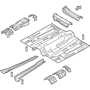 Ford GJ7Z-7811135-A Front Floor Pan