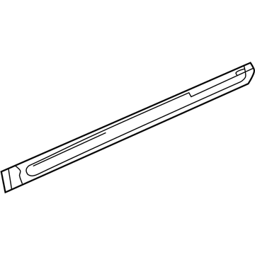 Hyundai 87721-2D200-CA Moulding Assembly-Rear Door Waist Line, LH