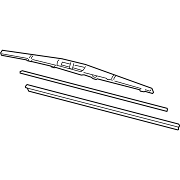 Honda 76730-SFA-003 Blade, Rear Windshield Wiper (350Mm)