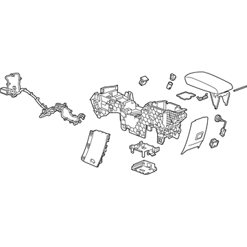 GM 23175723 Console Asm-Front Floor *Titanium