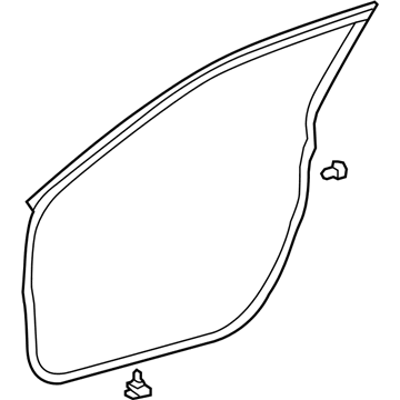 Lexus 67862-33070 Weatherstrip, Front Door, LH