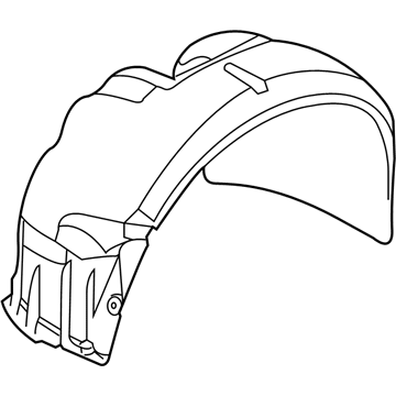 BMW 51-71-8-223-376 Cover, Wheel Housing, Front Right