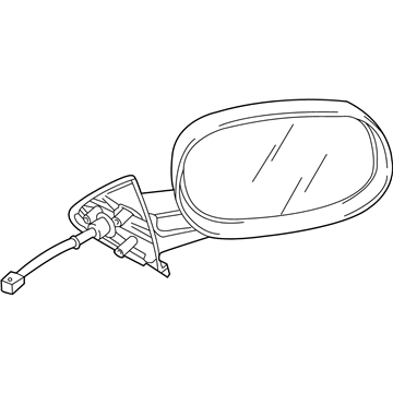 Mopar 55077251AB Driver Side Mirror Outside Rear View