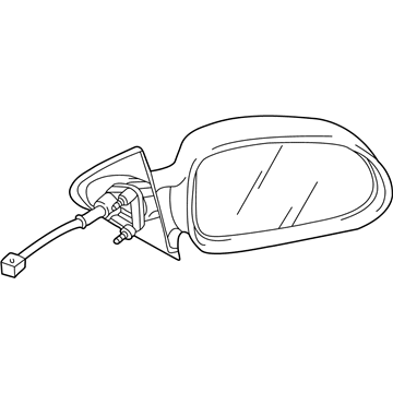 Mopar 55154844AD Passenger Side Mirror Outside Rear View