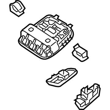 Kia 92810D4000WK Lamp Assembly-Overhead Console