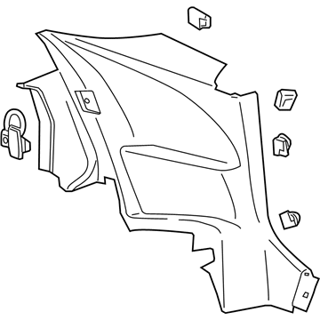 GM 23498715 Lower Quarter Trim