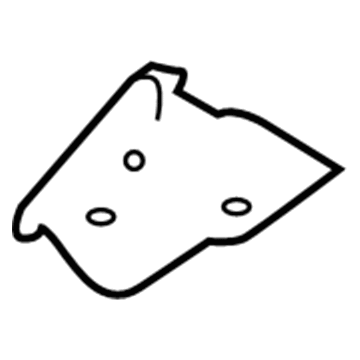 Nissan 74574-6MA0A Reinforce-Anchor Belt, Rear Inner RH