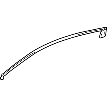 Lexus 67888-33010 Weatherstrip, Rear Door, No.2 LH