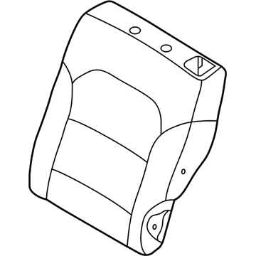 Kia 89360G5000AY1 Rear Seat Back Covering, Left