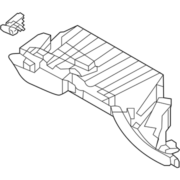 Hyundai 84540-4Z000-NBC Cover Assembly-Glove Box Upper
