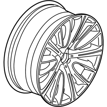 BMW 36-11-6-863-111 Light Alloy Rim Ferricgrey