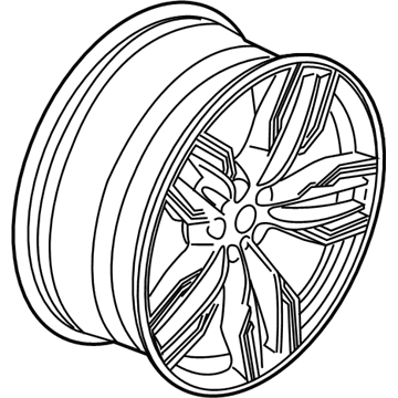 BMW 36-11-6-868-051 Light Alloy Rim Polished