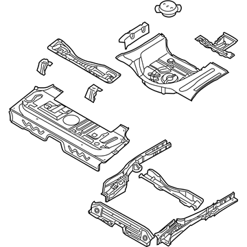 GM 96813453 Floor Pan Assembly