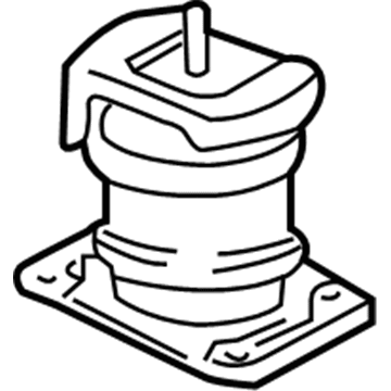 Acura 50800-S3V-A03 Rubber, Front Engine Mounting (Ecm)