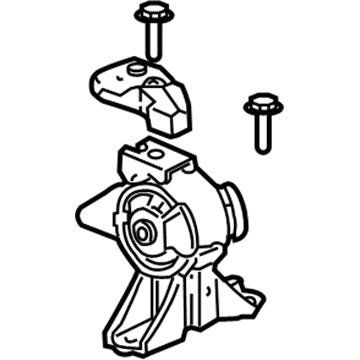 Acura 50820-S3V-A91 Rubber Assembly, Engine Side Mounting