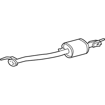 Toyota 17403-07030 Center Exhaust Pipe Assembly