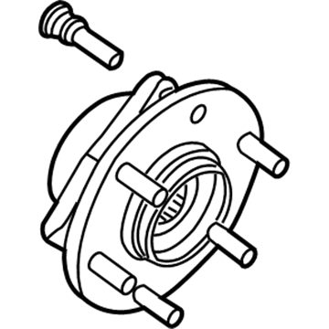 Infiniti 40202-ZR00B Road Wheel Hub Assembly, Front Right