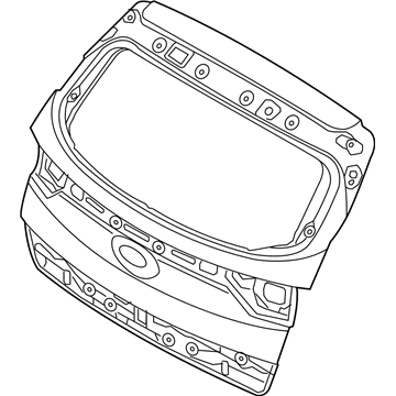 Kia 73700D9040 Panel Assembly-Tail Gate