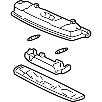 Acura 34400-SM4-003ZJ Light Assembly, Front Map (Clear Gray)