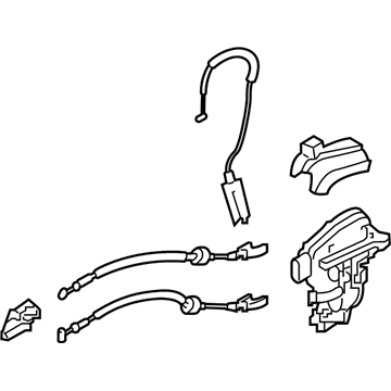 Kia 81410B2000 Rear Door Latch Assembly, Left