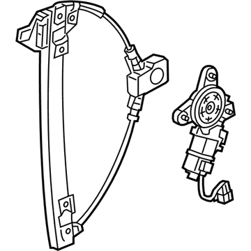 GM 95211438 Rear Side Door Window Regulator