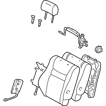 Toyota 71440-AA310-B0 Seat Back Assembly