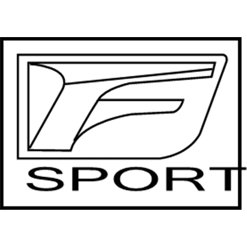 Lexus 75362-53040 Front Fender Name Plate, No.2