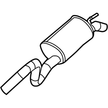 Mopar 52855326AG Exhaust Muffler And Tailpipe