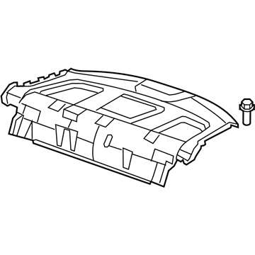 Honda 84505-TA0-A21ZA Tray, RR. *NH167L* (GRAPHITE BLACK)