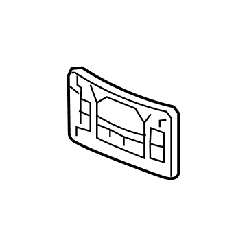 Acura 71145-TZ3-A50 Base, Front License Plate
