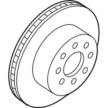 GM 22968231 Rear Brake Rotor