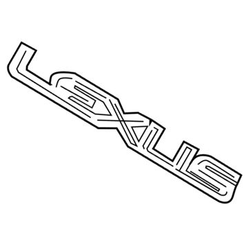 Lexus 75441-53071 Luggage Compartment Door Name Plate, No.1