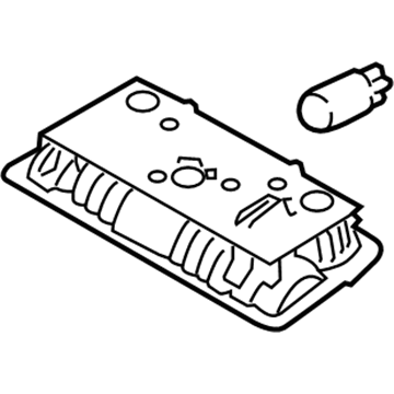 BMW 63-31-9-163-699 Interior Reading Light, Rear Centre