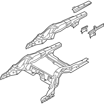 BMW 41-00-7-413-072 Carrier Structure, Luggage-Compartment. Floor