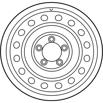 Toyota 42611-0C261 Wheel, Alloy