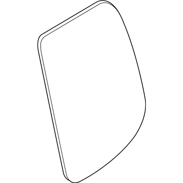 Nissan 82301-EA80A Glass Assembly-Rear Door Window, L