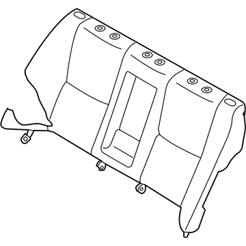 Infiniti 88620-4GA0A Trim Assy-Back, Rear Seat