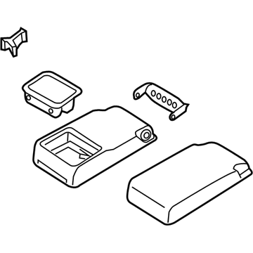 Infiniti 88700-4GA0A Rear Seat Armrest Assembly