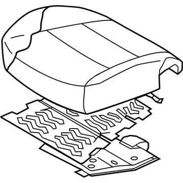 Hyundai 88103-4Z011-R5X Cushion Assembly-Front Seat, Driver