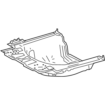 Lexus 58301-33901 Pan Sub-Assembly, RR FLO