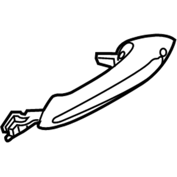 BMW 51-21-7-231-927 Outside Door Handle Left