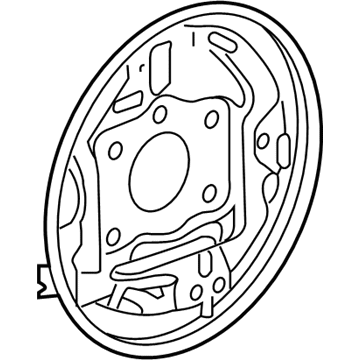 Honda 43110-TK6-A01 Plate, Right Rear Brake Backing